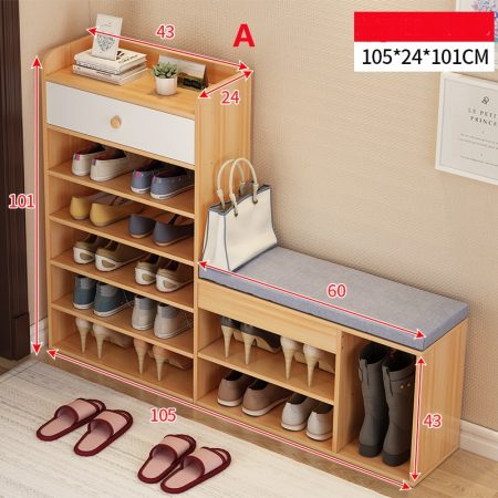 15 pair shoe storage cabinet Athena 105x24x101cm