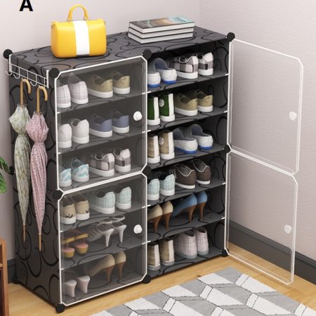 24 pair shoe storage cabinet Everleigh 84x32x94cm