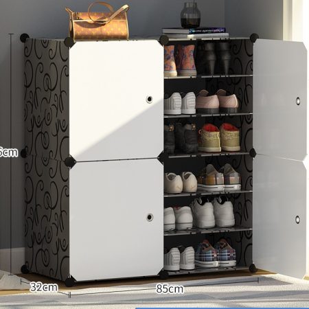 24 pair shoe storage cabinet  Isabelle 85x32x96cm