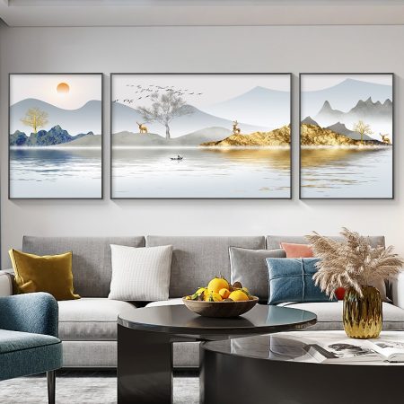 Wall painting canvas Alexandra 3 piece