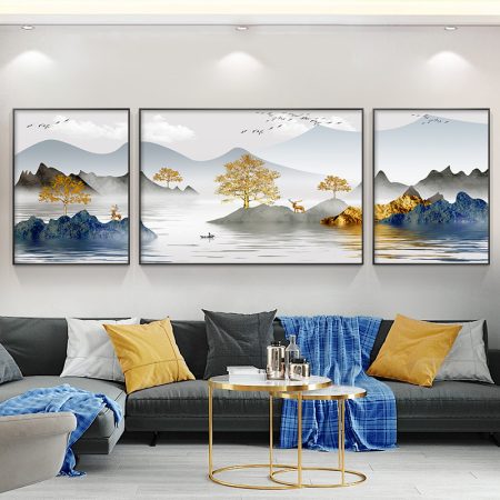 Wall painting canvas Charlie 3 piece