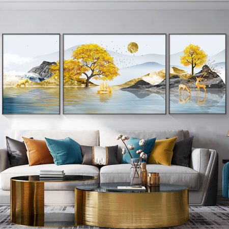 Wall painting canvas Isabel 3 piece