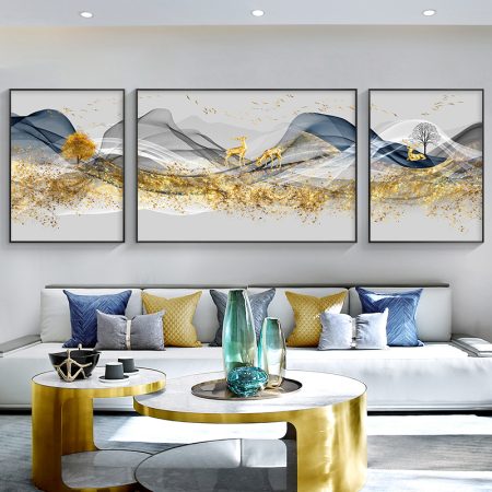 Wall painting canvas Norah 3 piece