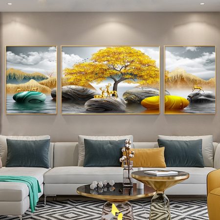 Wall painting canvas Eloise 3 piece