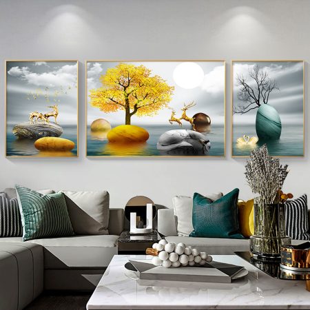 Wall painting canvas Emerson 3 piece