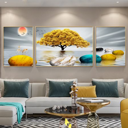 Wall painting canvas Cecilia 3 piece