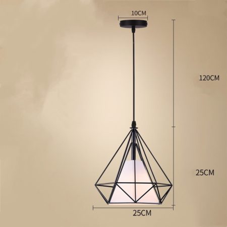 Single diamond shape Pendant lighting Bailey