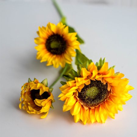 Faux flower Camille 3 flowers 63cm