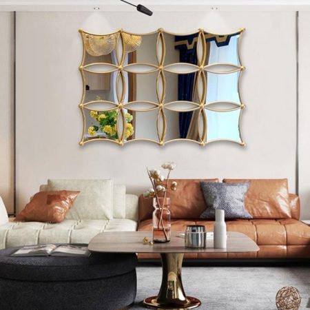 Luxury living room mirror wall decor anni