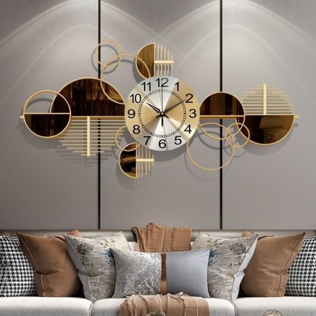 Luxury golden living room clock Anna